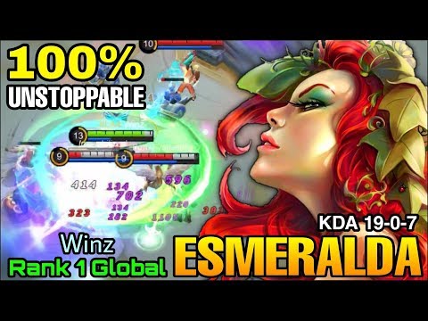 Esmeralda MVP 15.3 Truly UNSTOPPABLE BOSS - Top 1 Global Esmeralda Winz - Mobile Legends