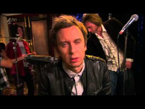 What is the name of Jez and Super Hans band? Peep Show