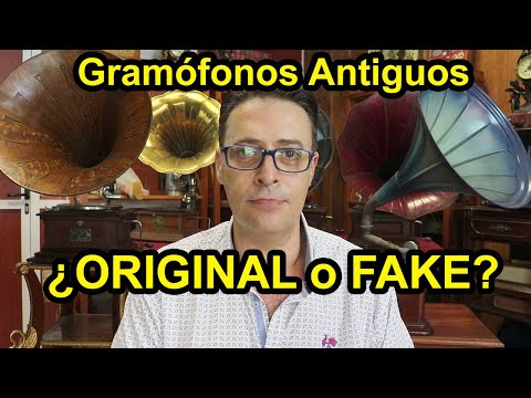 Antique gramophones (or phonographs). Original or Replica? Let's compare - English Subtitles