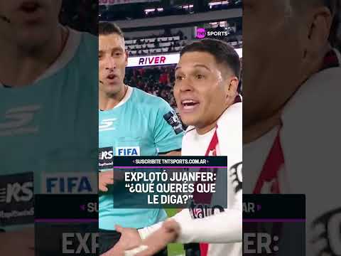 La calentura de JUANFER QUINTERO previo al alargue en River vs. San Lorenzo 🧐 #LPFxTNTSports