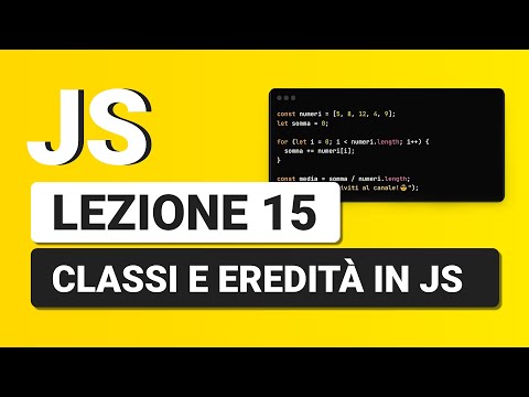 Javascript Tutorial Italian 15 - Classes and Inheritance in Javascript