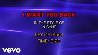 Nsync - I Want You Back (Karaoke)