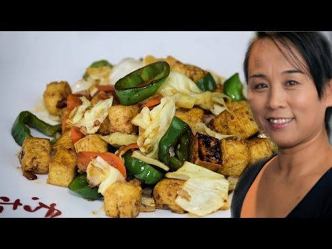 Chinese Stir Fry Tofu & Vegetables Recipe (Chinese Vegetarian Recipe) Video