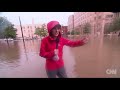 Downtown Houston under water