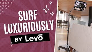 LEVO Gooseneck Tablet Floor Stand with Wheels SKU 33651