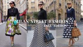 Timeless Italian Fashion 🍂 October Milan Street Style, Iconic Fall Looks & Essential Seasonal Trends