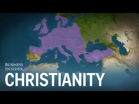 Animated map shows how Christianity spread around the world