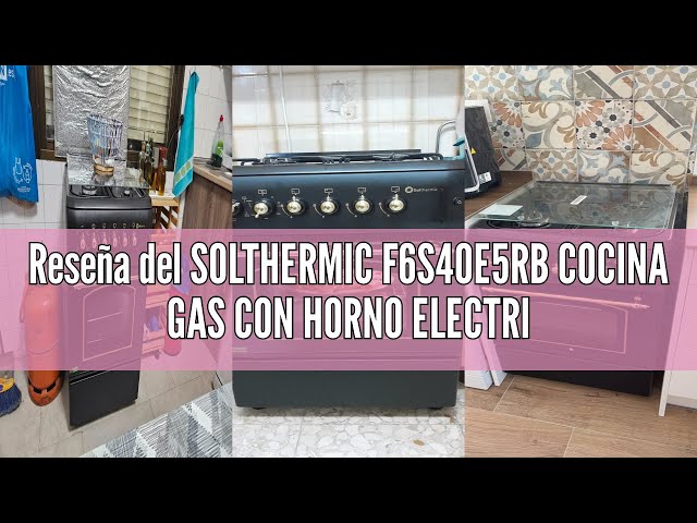 Vídeo relacionado con SOLTHERMIC F5S04E3W COCINA ELECTRICA BLANCAS/ANCHO 50 CMS / 4 FUEGOS/HORNO MULTIFUNCION 60 L. / ALTA GAMA
