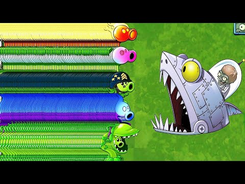 All PEA LVL 999999 vs ZOMBOT HP 200000 - Who's Best Plant?