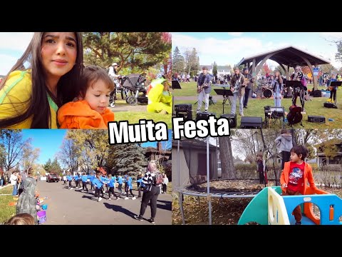 Party on my street - packed with people - her friend came to my house.