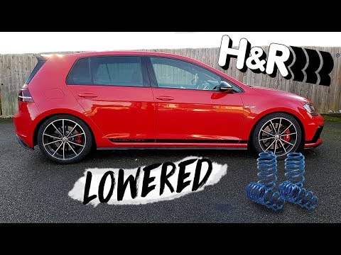 HOW TO (DIY) LOWER GOLF GTI MK7 * H&R SPRINGS *