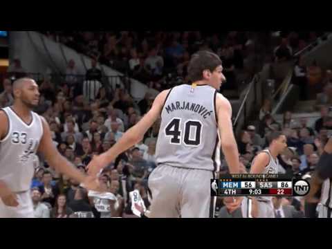 NBA, playoff 2016, Spurs vs. Grizzlies, Round 1, Game 1, Move 42, Boban Marjanovic, 2 pointer