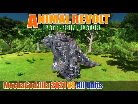 MechaGodzilla 2021 vs All Units - Animal Revolt Battle Simulator