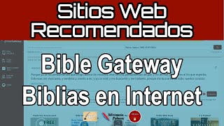 Bible Gateway - Biblias en Internet | Sitios Web Recomendados