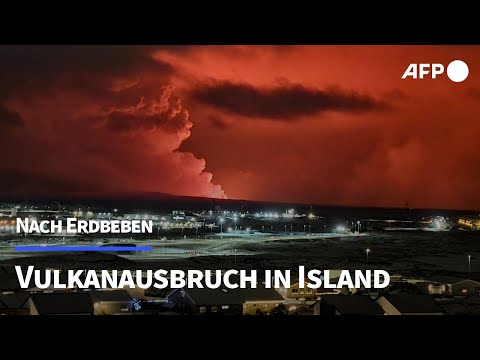Vulkanausbruch in Island nach Erdbeben | AFP