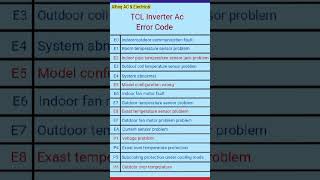 Download lagu TCL Inverter Ac Error Code | Error Code | Inverter Ac | Code Error #error #tcl mp3