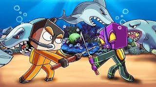 Minecraft | UNDERWATER MODDED HUNGER GAMES - 3 Team Challenge! (Swimming, Sharks, Shipwrecks)