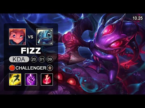Fizz Mid vs Zoe - CN Challenger Patch 10.25