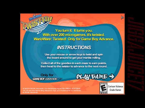 WarioWare: Twisted! - Marble Maze Game Nintendo Shockwave Game (No Commentary)