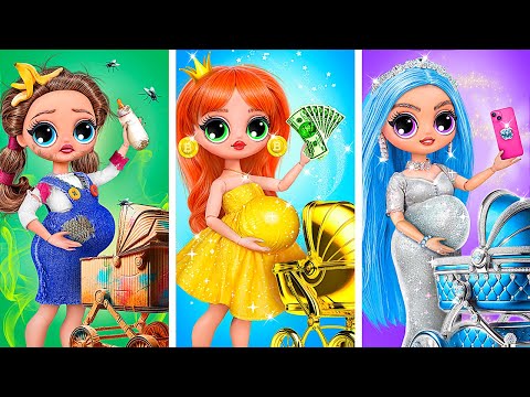 Poor, Rich, and Super Rich LOLs with Their Babies / 32 DIY Dolls