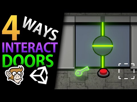4 Ways to Interact with Doors in Unity! (Key, Button, Auto, Pressure)