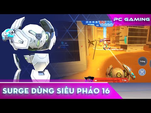 [ Mech Arena VN# 371] Surge dùng Siêu pháo 16 - Surge with Railgun 16