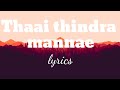 Thaai thindra mannae (lyrics)-Aayirathil oruvan