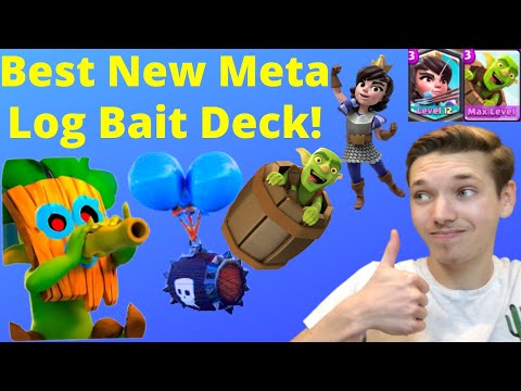 Best NEW LOG BAIT DECK for Clash Royale Season 11!!
