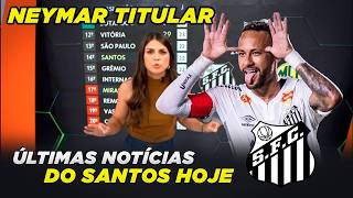 Globo Esporte SANTOS | Neymar e Gabigol titulares pra enfrentar o Mirassol!! Palpites da rodada!!