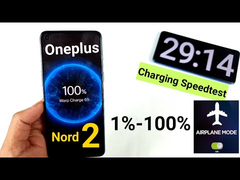 Oneplus Nord 2 charging Speedtest in airplane mode 🔥🔥🔥