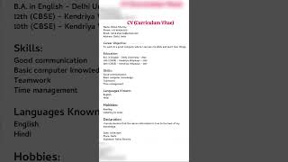 Download lagu How to make Resume | CV writing | CV Format in English | Curriculum vitae #cvwriting #cv #cvwriting mp3 Download lagu How to make Resume | CV writing | CV Format in English | Curriculum vitae #cvwriting #cv #cvwriting mp3