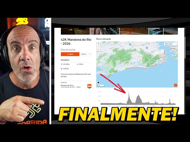 COMO ver a ALTIMETRIA da MARATONA DO RIO