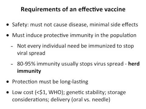 Virology 2013 Lecture #20 - Vaccines