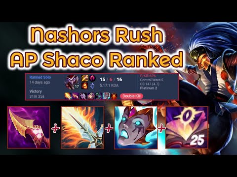 Nashor's Tooth + Lichbane AP Shaco SoloQ - Plat [League of Legends] Full Gameplay - Infernal Shaco