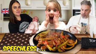 Brits Try Chicken Fajitas for the first time | I Was Speechless !