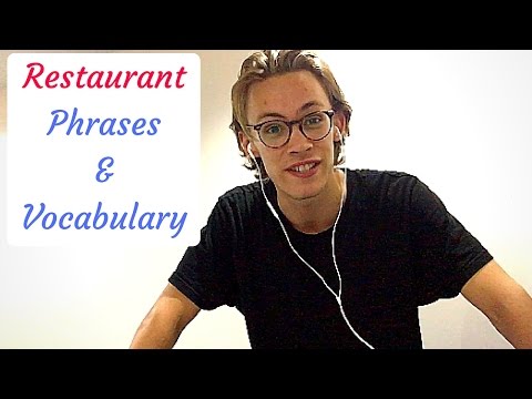 英語で話すレッスンレストランのフレーズ (English Speaking Lesson: Restaurant Phrases)
