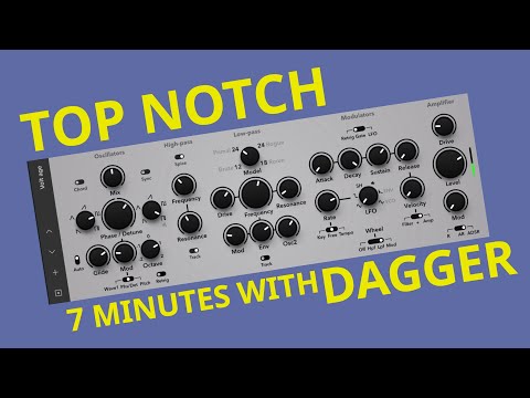 BeepStreet Dagger Synth AUv3 Synthesizer (iOS/macOS Apple Silicon) - 7 Minutes with an iPad Synth