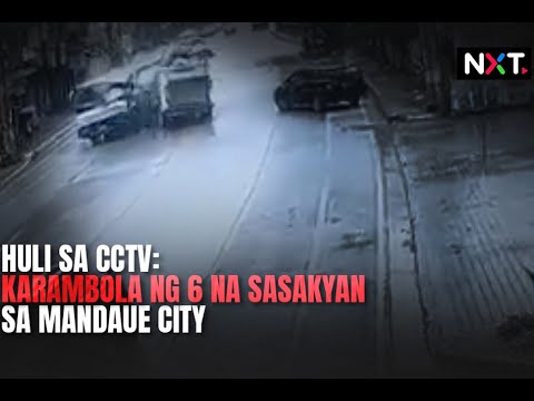 Huli sa CCTV: Karambola ng 6 na sasakyan sa Mandaue City