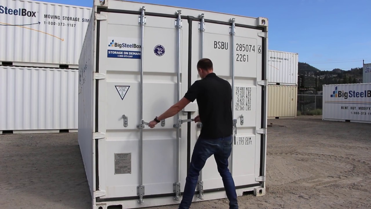 How to Open & Close a BigSteelBox Shipping Container