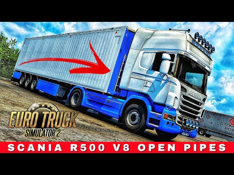 SCANIA R500 V8 BIG TURBO BULGARIAN POWER transporting BRAKE PADS to TURKEY | ETS 2 Gameplay