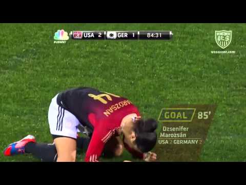 WNT vs. Germany: Dzsenifer Marozsán Second Goal - Oct. 23, 2012