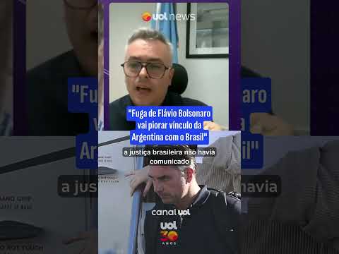 Flávio Bolsonaro: ‘Fuga vai piorar vínculo da Argentina com o Brasil’, comenta deputado