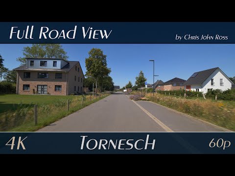 Tornesch, Schleswig-Holstein, Germany: Aalkamp, Kleiner Moorweg, Kuhlenweg, Ahrenloher Straße - 4K