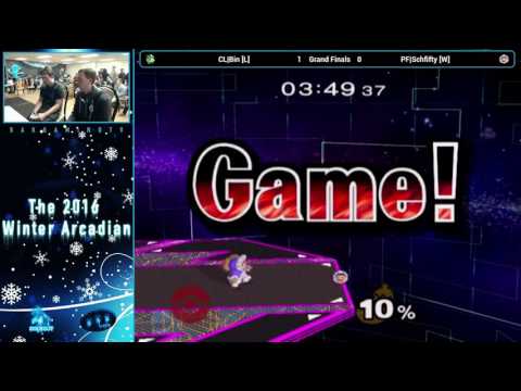 Winter 2016 Melee Arcadian Grand Finals - CL|Bin (Jigglypuff) vs PF|Schfifty (Ice Climbers)
