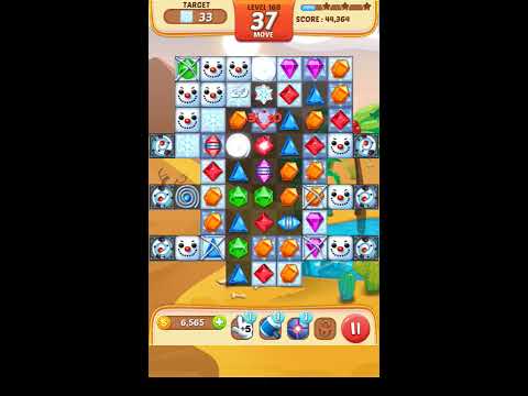 Jewel Match King Level 168 - Walkthrough ( No Booster )