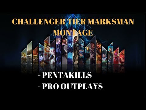 Challenger Tier Marksman Montage | Pentakills and Pro Plays | S7 and Preseason | League Of Legends