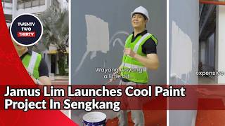 Jamus Lim Launches Cool Paint Project In Sengkang Amid Rising Singapore Heat