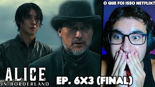 fiquei REVOLTADO com o FINAL DE ALICE IN BORDERLAND!!! React Alice in Borderland EP. 6 Temporada 3