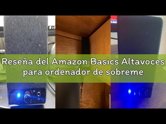 Vídeo relacionado con Amazon Basics Altavoces para ordenador de sobremesa o portátil, con alimentación por CA, versión para la UE, Negro, 2 Unidad