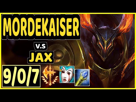 TRUKLAX (MORDEKAISER) vs JAX - 9/0/7 KDA TOP GAMEPLAY - EUW Ranked GRANDMASTER